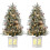 Flocked Fiber Optic Christmas Tree 3 ft to 4.5 ft 1