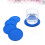 Sottobicchiere in silicone con supporto, rotondo, blu. 7