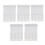 Set extensii spate sutien alb, pachet de 5 cârlige din alamă 1