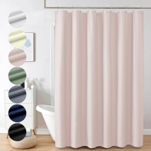 White Embossed Shower Curtain 72 x 84 in