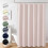 White Embossed Shower Curtain 72 x 84 in 1