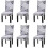 Stretch Dining Chair Slipcovers – Polyester-Spandex, 6 1