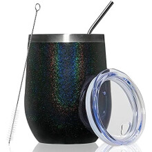 12oz Stemless Wine Tumbler with Lid and Straw