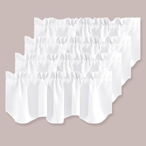 Scalloped Blackout Valances 52x18in 4-Piece