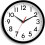 Wall Clock Analog 8 Inch Silent Battery Operated Black 1