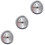 3Stk Metall Integriertes Thermometer Silber Mini Für Zigarrenkiste 7