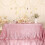 Fuchsia Pink Sequin Tablecloth 60" x 120" 1