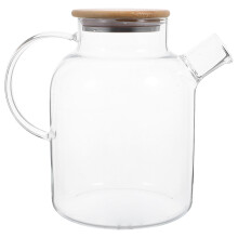 Tekanne av borosilikatglass med bambuslokk 1,8 l