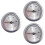 3Stk Metall Integriertes Thermometer Silber Mini Für Zigarrenkiste 8