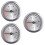 3Stk Metall Integriertes Thermometer Silber Mini Für Zigarrenkiste 9