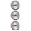 3Stk Metall Integriertes Thermometer Silber Mini Für Zigarrenkiste 10