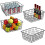 4 Black Metal Wire Storage Baskets 1
