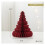 Red Paper Honeycomb Christmas Tree Decoration 1