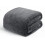 Waffle Jacquard Throw Blanket Dark Grey 90 x 66 in 1