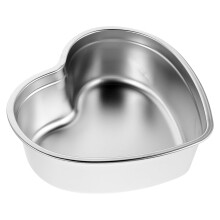 Herzförmige Dipschale aus Edelstahl