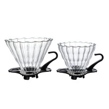 Entonnoir à café en verre transparent (2 pièces)