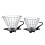 Glas-Kaffee-Trichter, transparent, 2 Stück 1