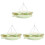 3Pcs Green Pet Hanging Bed Durable Hammock Cushioned Hamster Rest 3