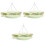 3Pcs Green Pet Hanging Bed Durable Hammock Cushioned Hamster Rest 4