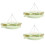 3Pcs Green Pet Hanging Bed Durable Hammock Cushioned Hamster Rest 7