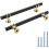 Cabinet Handles Drawer Pulls Knobs 10 Pack Black Gold 5 1