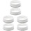 6Pcs White Air Conditioner Hose Coupler Plastic Adapter 4
