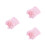 3Pièces Bonnets Rose En Coton Nœud Fleuri Pour Bébé 5