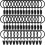 Svarta gardinklämmor 3,8 cm ID 40-pack 1
