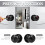 Round Privacy Door Knobs with Thumb Turn Lock Black 6-Pack 1