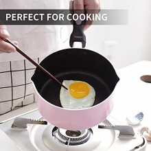 Nonstick Saucepan Set 1Qt & 2Qt with Tempered Glass Lids