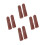 8Pcs Home Use Dark Red Plastic Cigar Humidifiers Portable Set 4