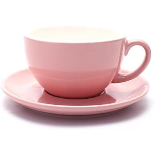 Κύπελλο & Πιατέλα Americano Bone China, 8,5oz, Latte Art Shape