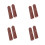 8Pcs Home Use Dark Red Plastic Cigar Humidifiers Portable Set 8