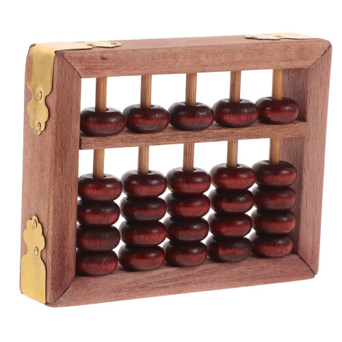 Wooden Abacus for Math Learning Preschool Toy 10x10