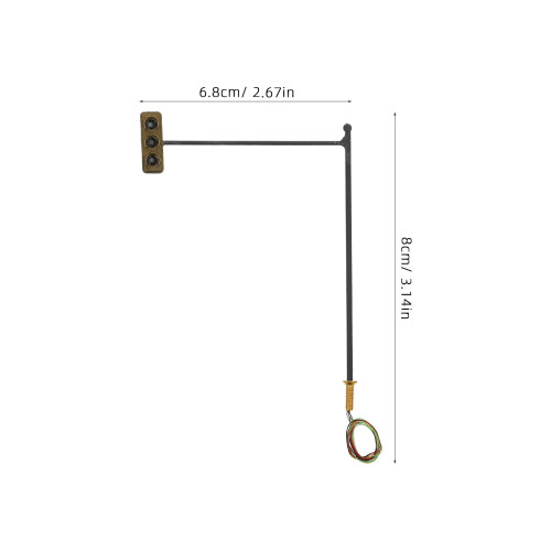 2Stk Signal Lampen Metall ABS Farbenfroh 1