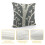 Capas de almofada quadradas de linho ou com fundo decorativo, estilo fazenda, em polegadas. 4