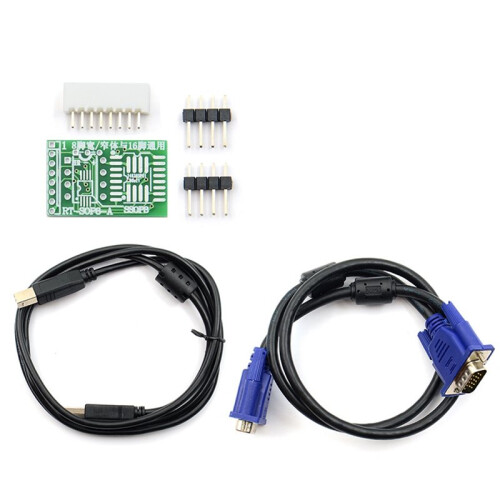 For RT809F Serial ISP Programmer BIOS Burner 11 Adapters SOP8 Test Clip Intelligent Read-Write High Speed Programmer 2