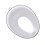 2Pcs White Plastic Toddler Potty Ring Comfortable Toilet Training Seat 2