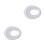 2Pcs White Plastic Toddler Potty Ring Comfortable Toilet Training Seat 3