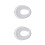 2Pcs White Plastic Toddler Potty Ring Comfortable Toilet Training Seat 4