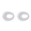 2Pcs White Plastic Toddler Potty Ring Comfortable Toilet Training Seat 5