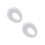 2Pcs White Plastic Toddler Potty Ring Comfortable Toilet Training Seat 7