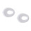 2Pcs White Plastic Toddler Potty Ring Comfortable Toilet Training Seat 8