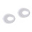 2Pcs White Plastic Toddler Potty Ring Comfortable Toilet Training Seat 9