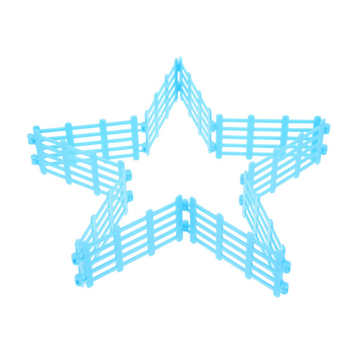 30Pièces Clôture Miniature Plastique Bleu Pour 2