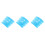 30Pièces Clôture Miniature Plastique Bleu Pour 4