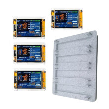 4X 1000KH/S Nmminer Nerdminer+ 4 Slot Stand Aggiornato Harshrate 2.8 Pollici  Display Lotter Bitcoin Crypto Solo Miner