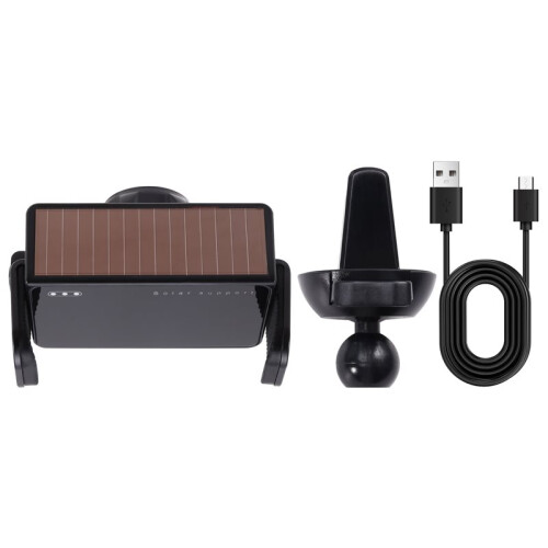 Solar-Powered Car Phone Holder - Intelligent Charging, Air Vent Mount, Navigation-Ready, Eco-Friendly Design