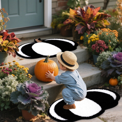 Kürbis-Halloween-Fußmatte 60 cm 1
