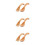 3Sets Set Lichtbruin, 8